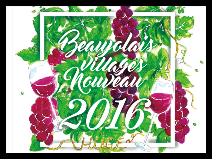 Beaujolais nouveau 2016 ワインラベルデザイン - 制作実績 